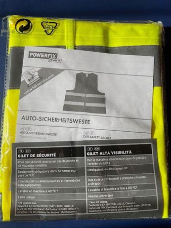 Neue Powerfix Auto Sicherheitsweste - Top Zustand!