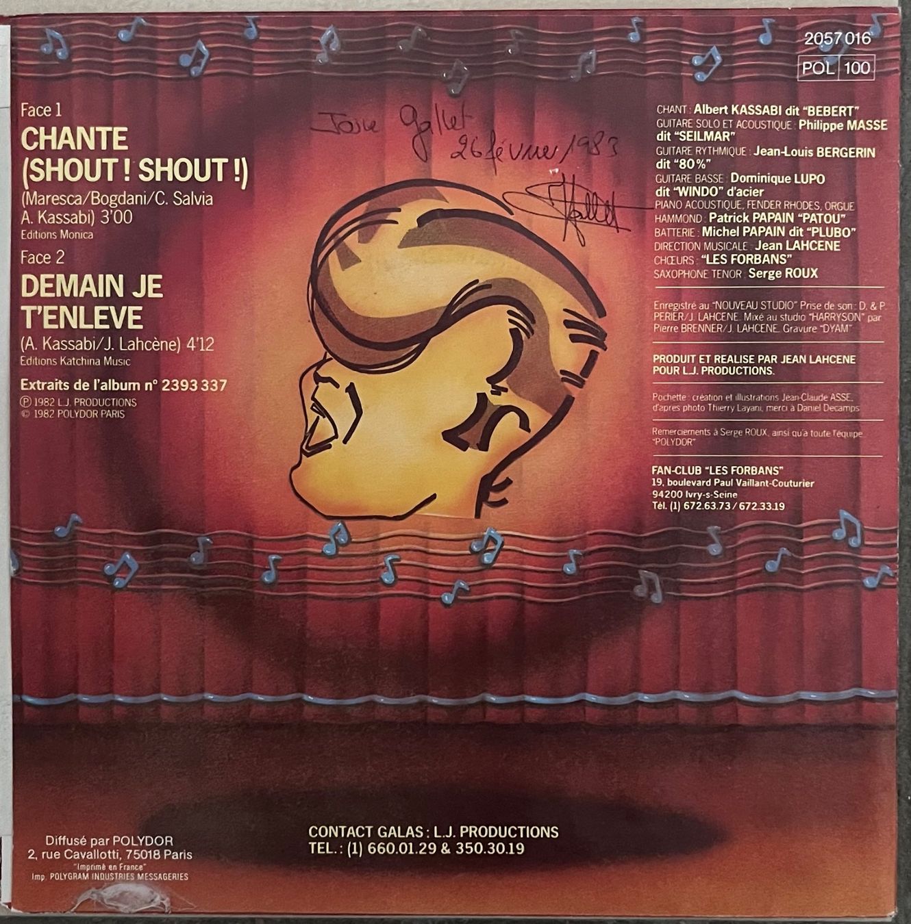 Dischi in vinile: LES FORBANS - CHANTE – Usato da Bussigny venduto da vinyl-pas-cher 1