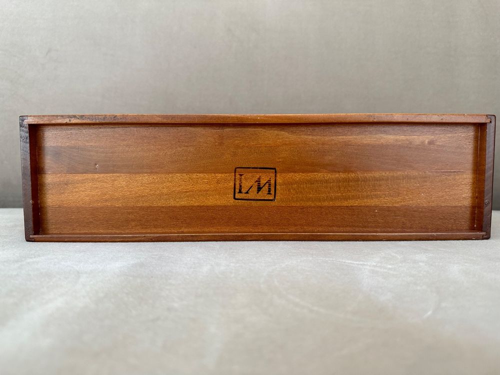 Lwenki Schlüsselhalter Aus Paulownia-Holz – Mit 5 Haken, Briefschlitz & Schublade, Wandorganizer Für Flur Oder Diele (30x17 Cm)