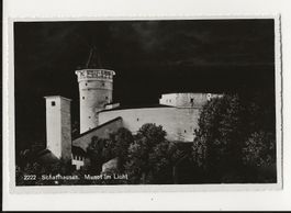 AK 1953 Schaffhausen, Munot im Licht