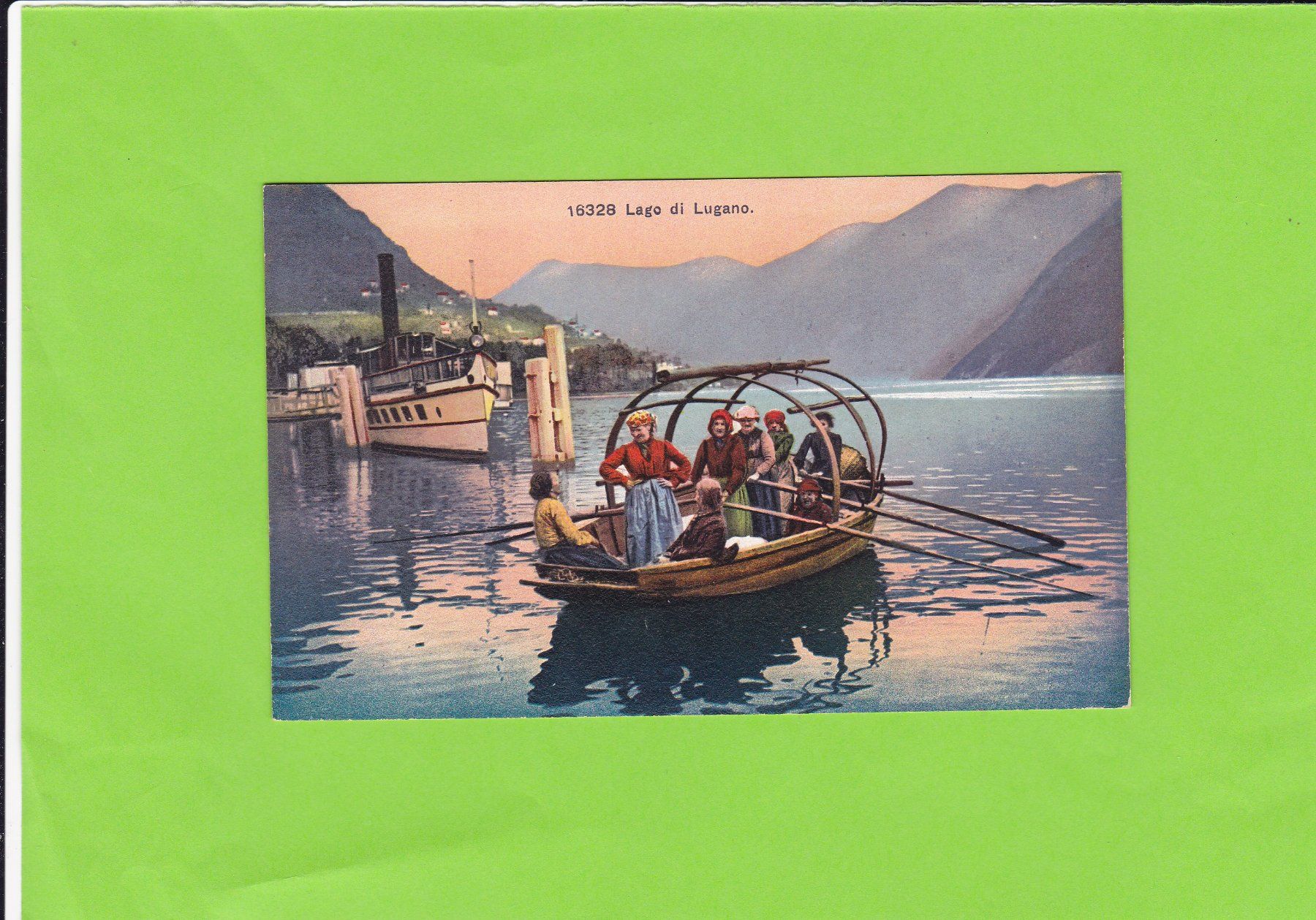 Cartoline postali: Lago di Lugano – Usato da St. Peterzell venduto da neckertal