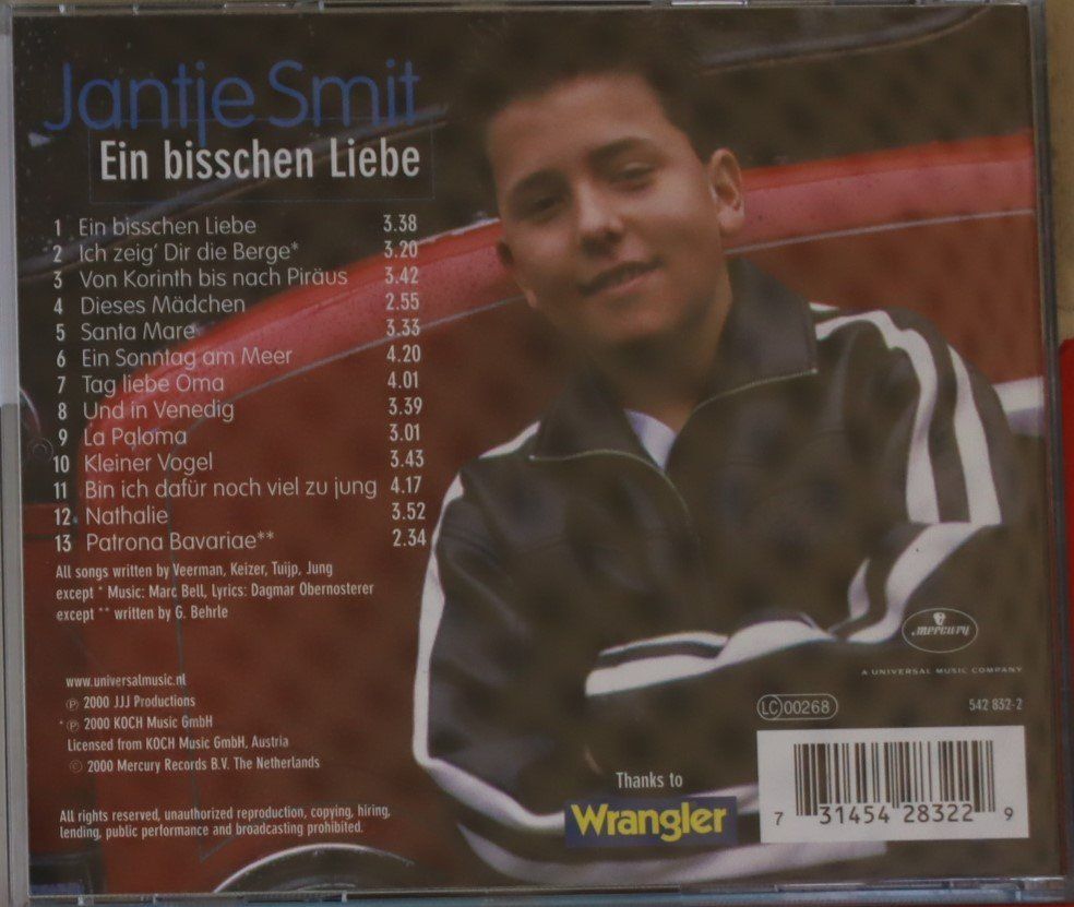CD: Jantje Smit – Ein Bisschen Liebe – Usato da Luzern venduto da CONTENTI 2