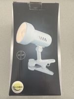 Klemmlampe Globo 5496 weiss mit Schalter neu in OVP
