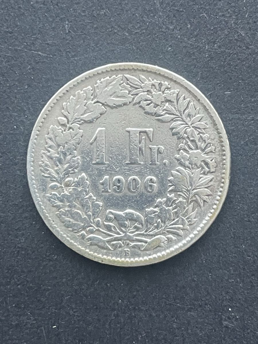 Tutti le monete: 1.- Silber CH Jahr 1906 – Usato da Meierskappel venduto da Hala03 1