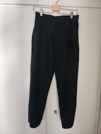 Pants black linen blend used
