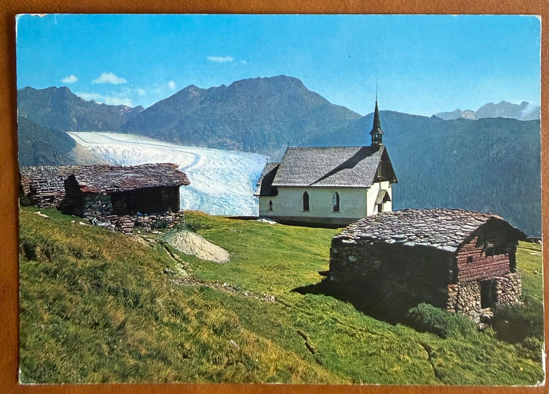 Ansichtskarten: Belalp - Aletschgletscher 1968 – Gebraucht aus Lutry von Ediego