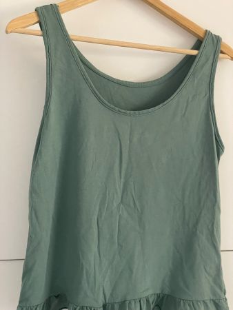 Top vert femme taille unique coton