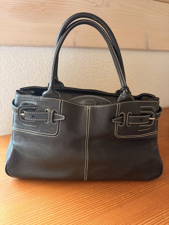 Tod’s Handtasche schwarz Leder guter Zustand