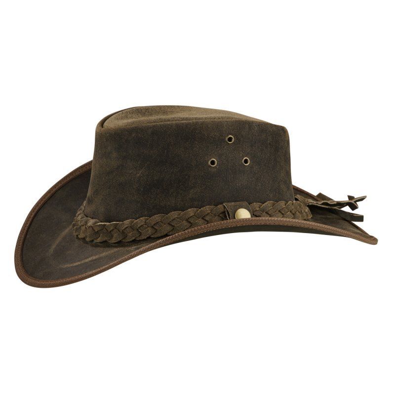 Copricapi, berretti & cappellini: BLACK FOREST FOX TEXAS Western Cowboy Leder Hut Old Green M – Nuovo e nell'imballaggio originale da Steffisburg venduto da fellgerber 2