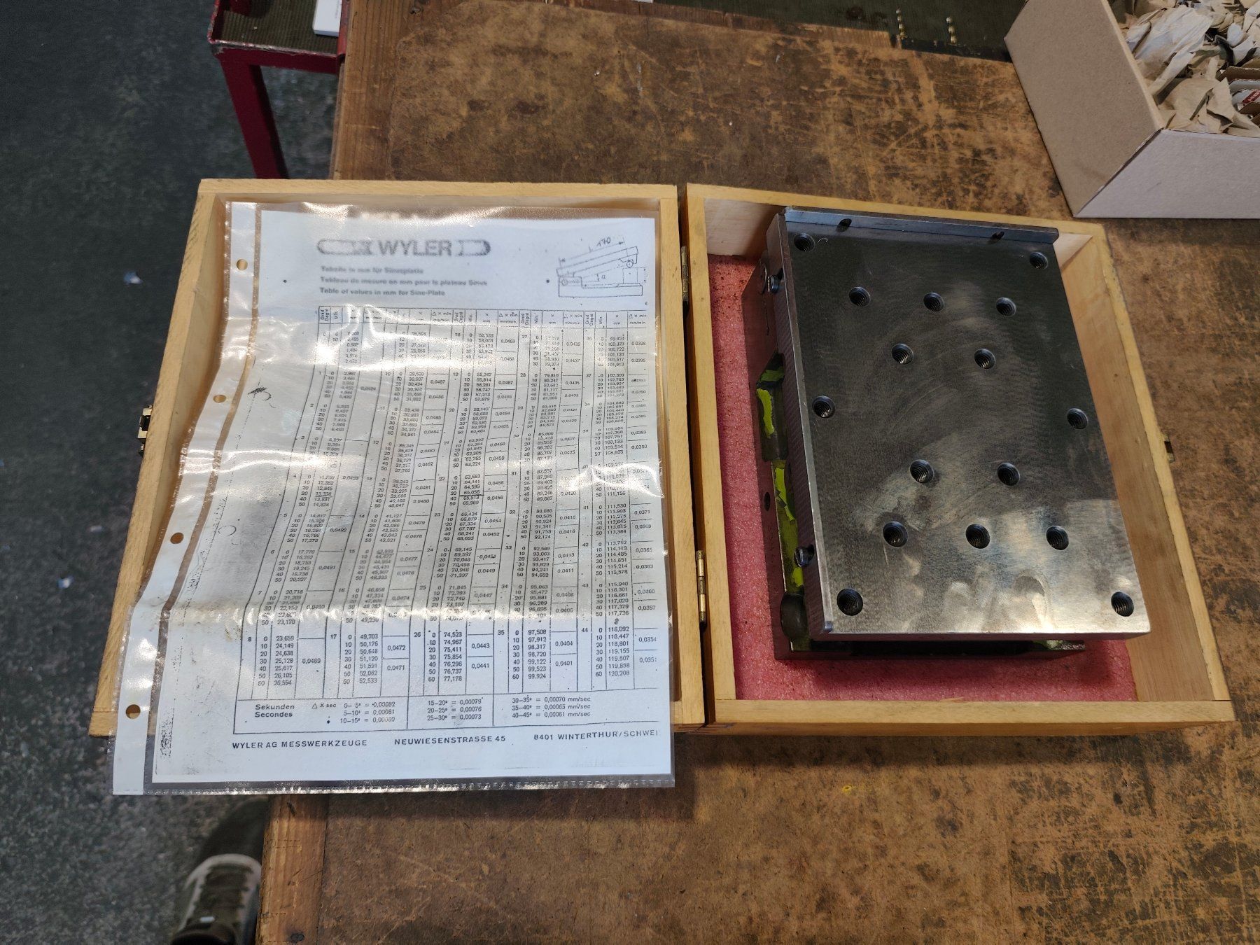 Tous les outils: Sinusplatte Wyler – D'occasion à Arbon par millpoint
