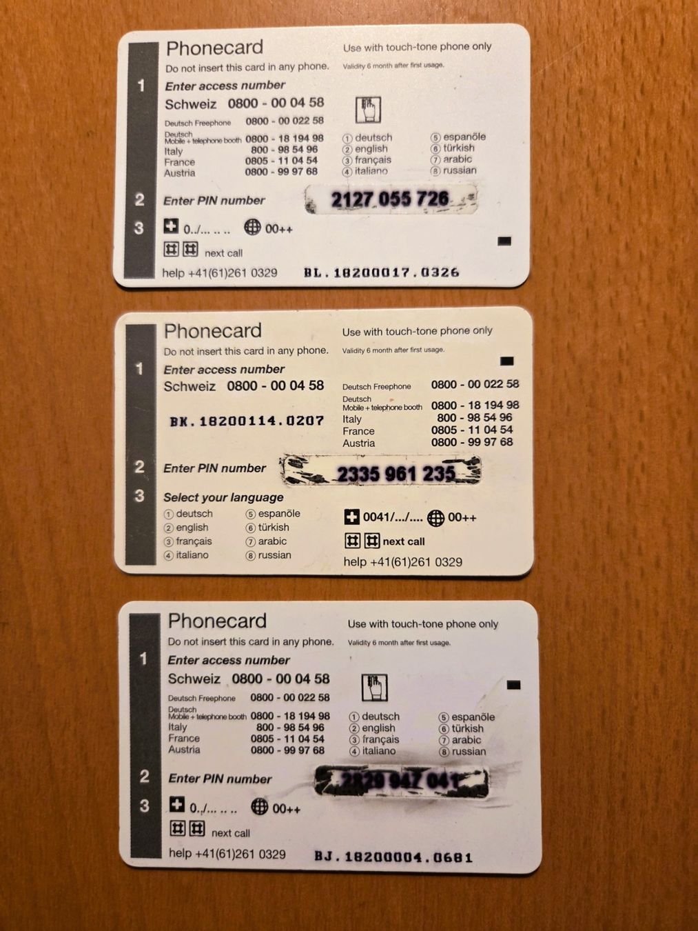 Schede telefoniche: DIVERSE - PREPAID - SCHWEIZ – Usato da Brüttisellen venduto da Nighttrain 1