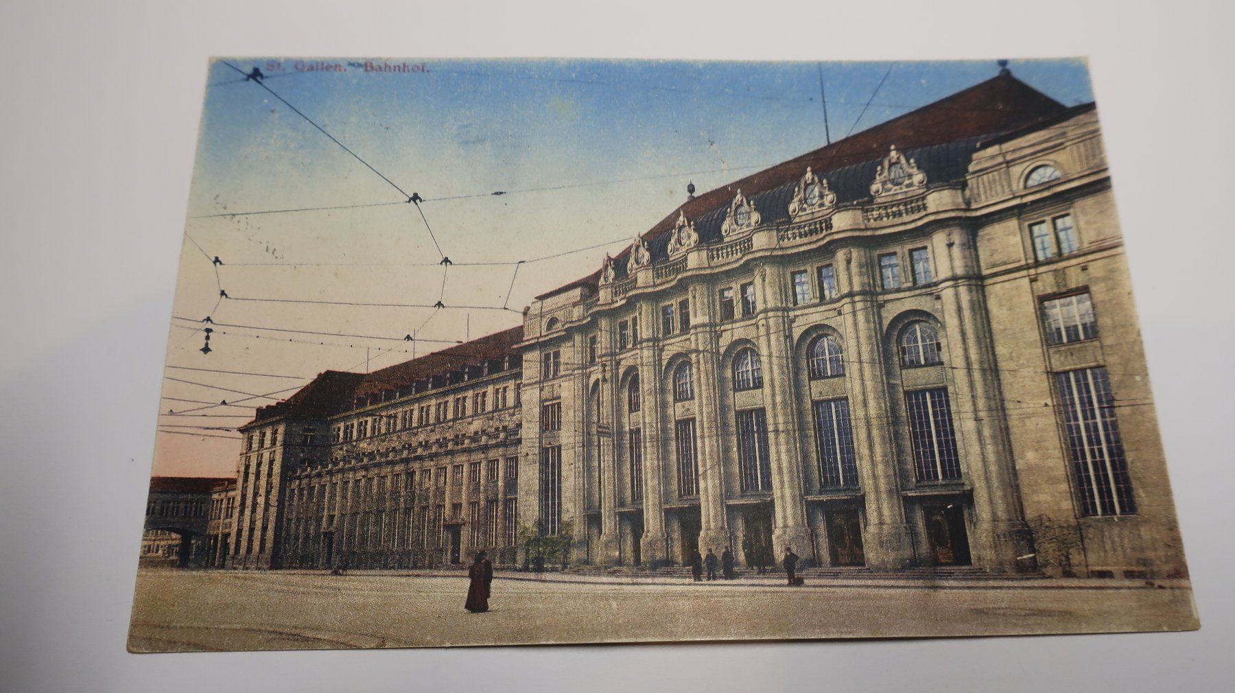 Cartoline postali: St. gallen Bahnhof  1920 – Usato da Cormoret venduto da Pascalll2001 1