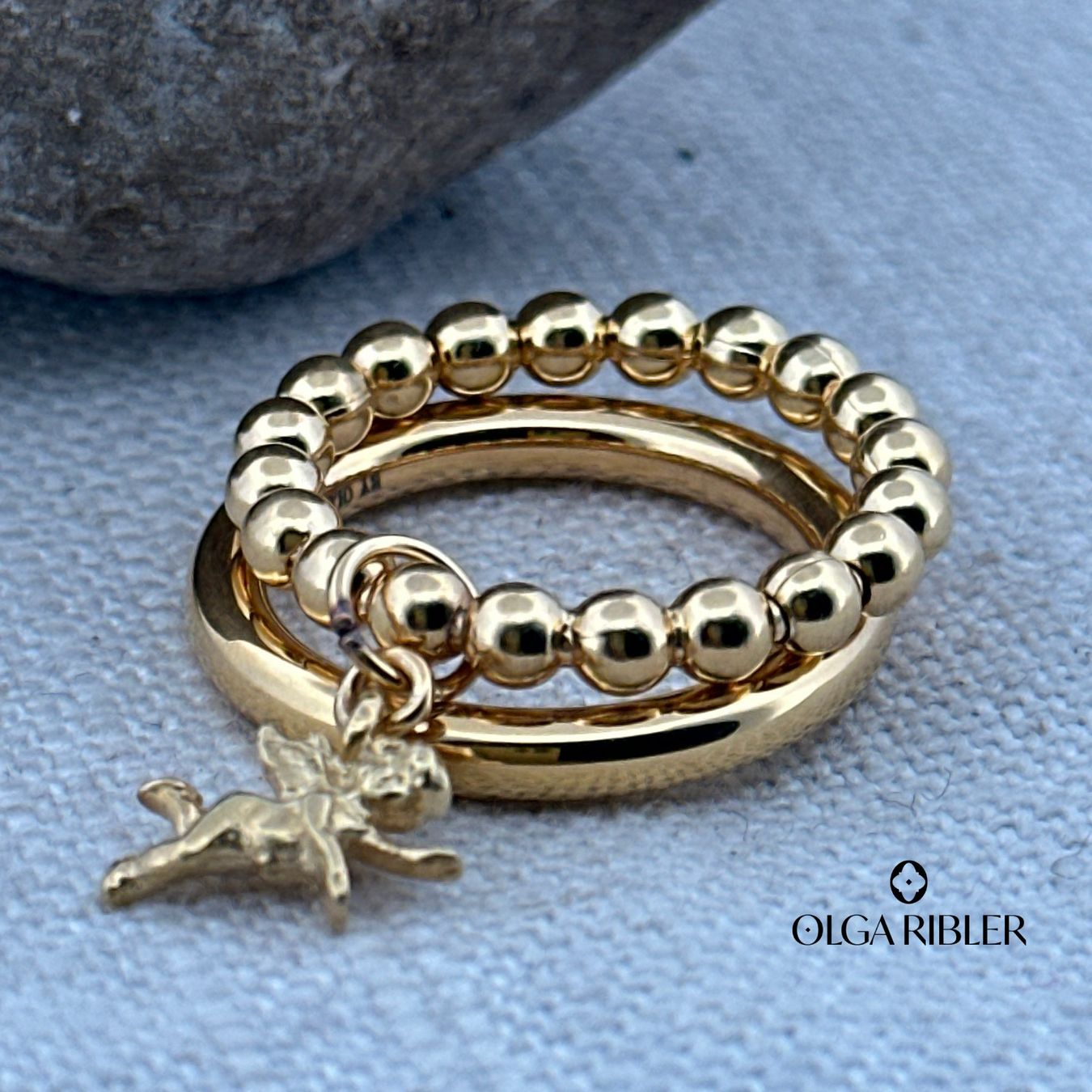 Olga Ribler Anelli: Ring SET Edelstahl & Silber Grösse 56 – Nuovo (secondo la descrizione) da Luzern venduto da Schmuckoutlet