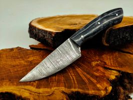 Geprüft! B Knife Faltenstahl DAMASCUS Damast Jagdmesser