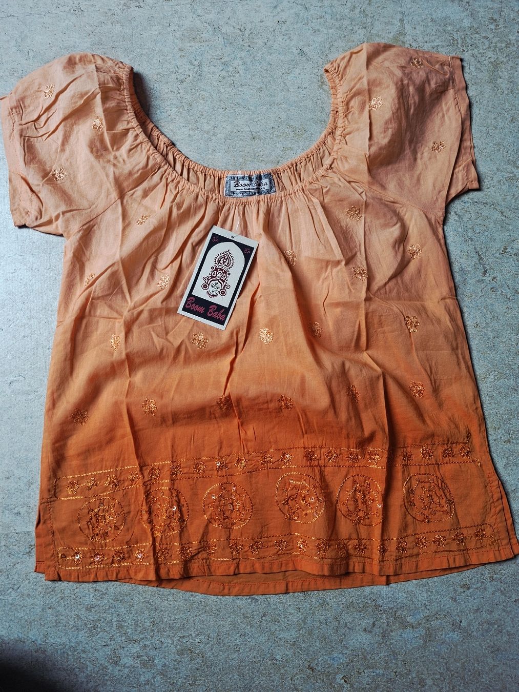 Boom Baba Blusen: Boom Baba Sommer Bluse Orange, Grösse Free, Neu – Neu (gemäss Beschreibung) aus Klingnau von vollmond36 3