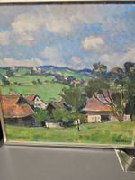Dorfpartie im Sommer, Oskar Weiss