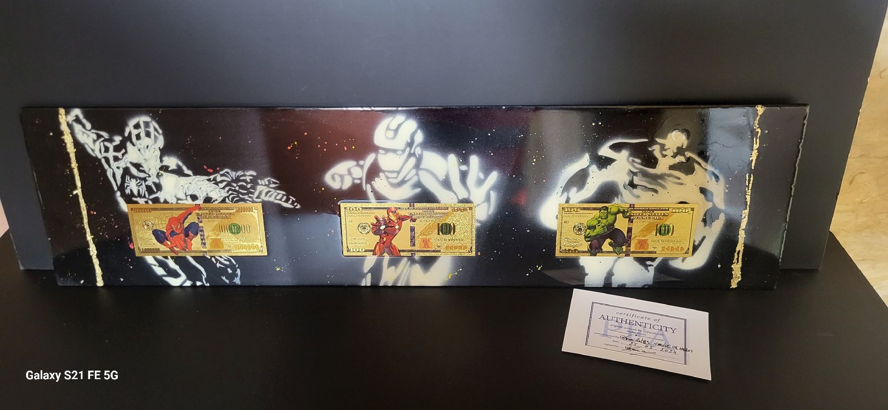 Dipinti: Tableau Marvel Unique - Édition Limitée Banksy style! – Nuovo e nell'imballaggio originale da Cheseaux-Lausanne venduto da ped_ccj9 1