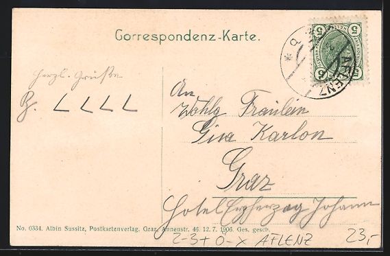 Cartoline postali: Aflenz, Ortsansicht aus der Vogelschau,  – Usato da Berlin venduto da bartko-reher 1