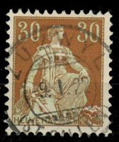 CH - Helvetia m. Schwert - SBK Nr. 110 - Zuzwyl SG
