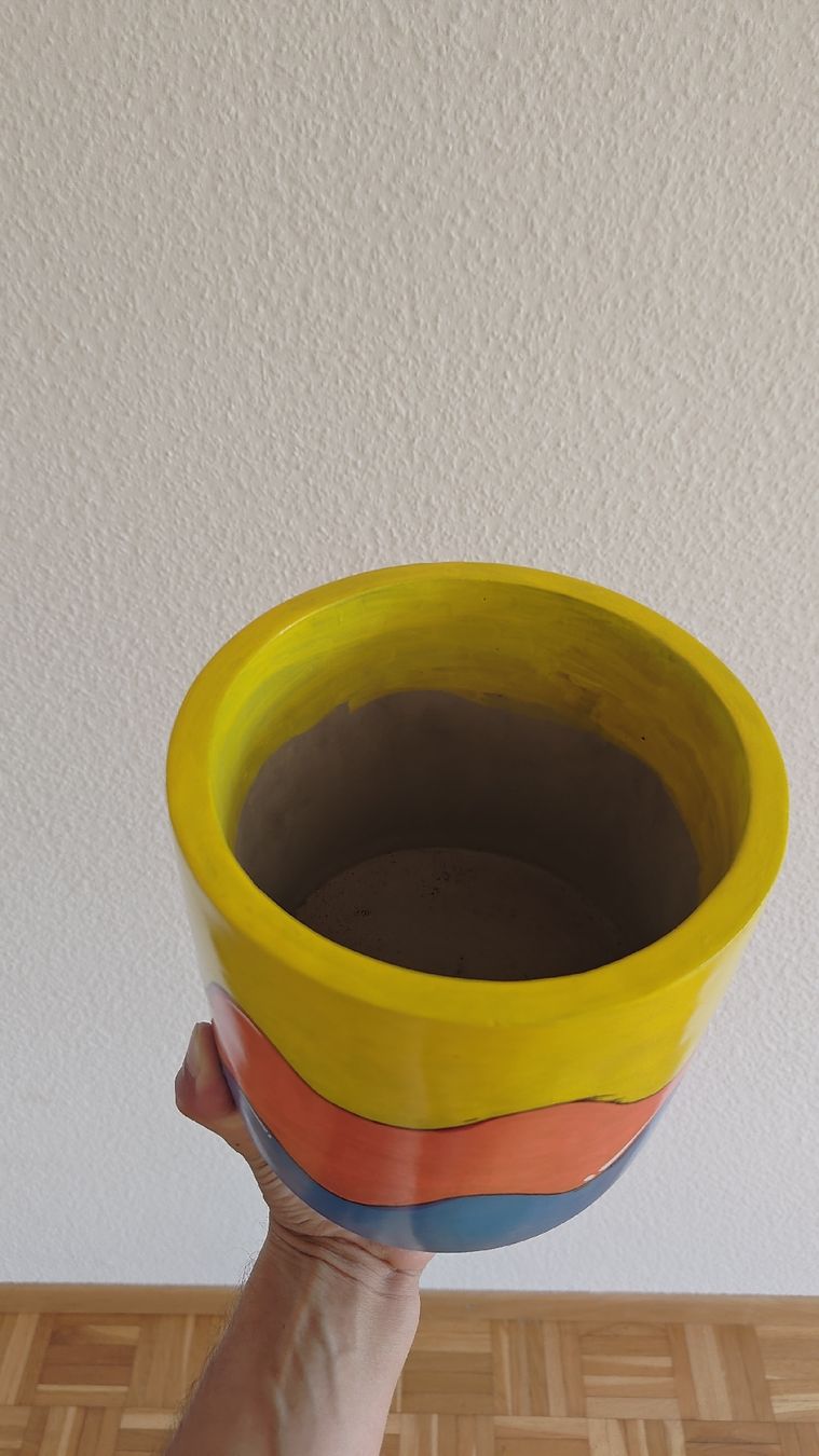 Pots de fleurs: Ceramic pot hand painted – Neuf (Voir description) à Wetzikon ZH par Alfvisions 2
