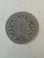 5 Rp. 1890 ss – Seltene Auflage – schöne Patina