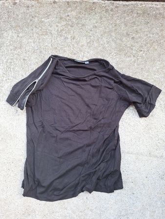 Damen T-Shirt Schwarz MEXX Grösse M mit Reissverschluss re A
