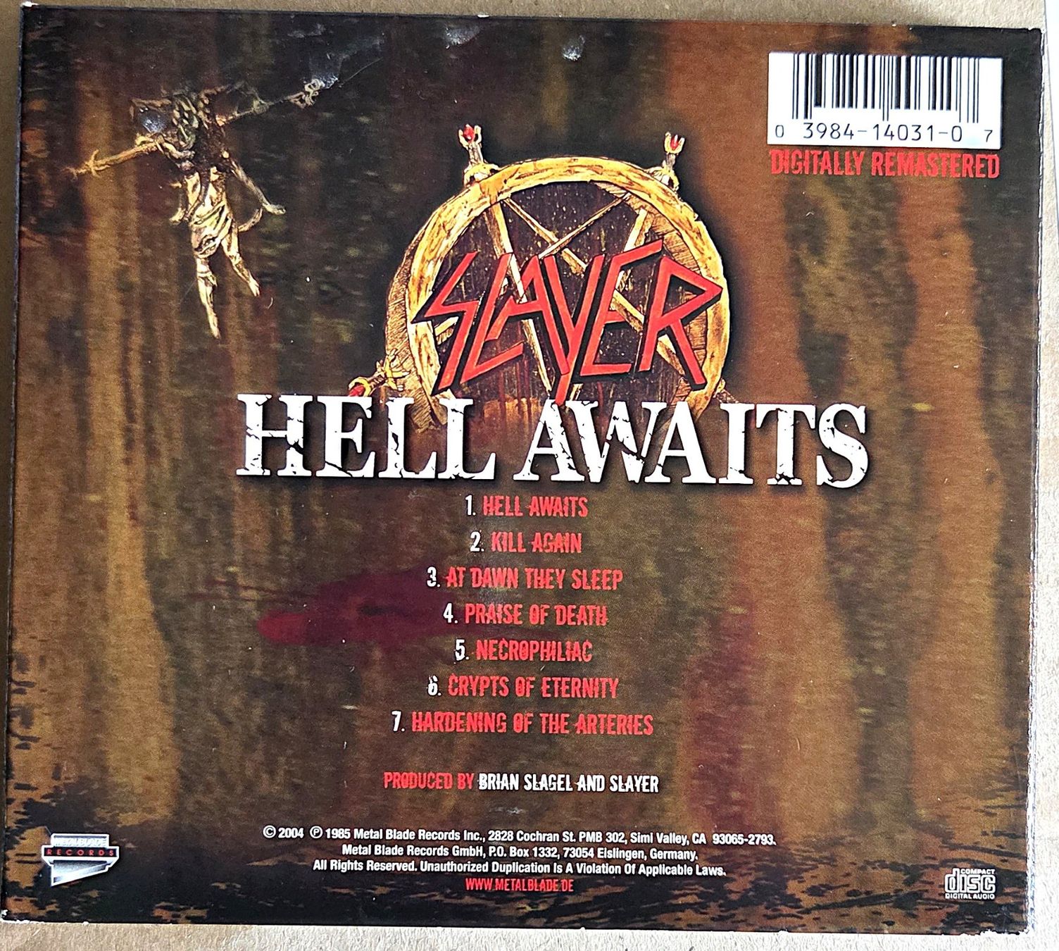CDs: Slayer - Hell Awaits - wunderschönes, umfangreiches Digipack – Neu (gemäss Beschreibung) aus Biberist von Beaver58 4