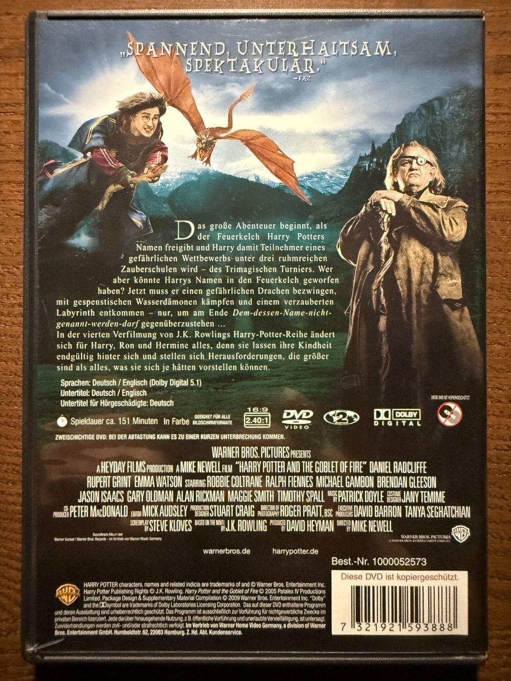 Tutti i DVDs: Harry Potter und der Feuerkelch – Usato da Zürich venduto da FilmFreunde 1