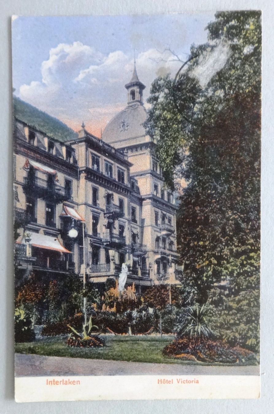 Cartoline postali: Interlaken - Hôtel Victoria – Difettoso da Fétigny venduto da Billy2miny