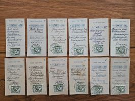 12 alte Abschnitte Bezirksamt Flums ! nur 4.--