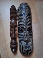 Masques africains artisanaux en bois, belle décoration 