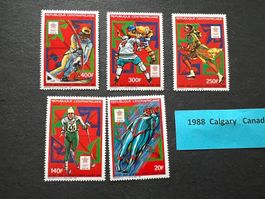 Zentral Afrika Olympia Winter Calgary 1988 ** (E968)