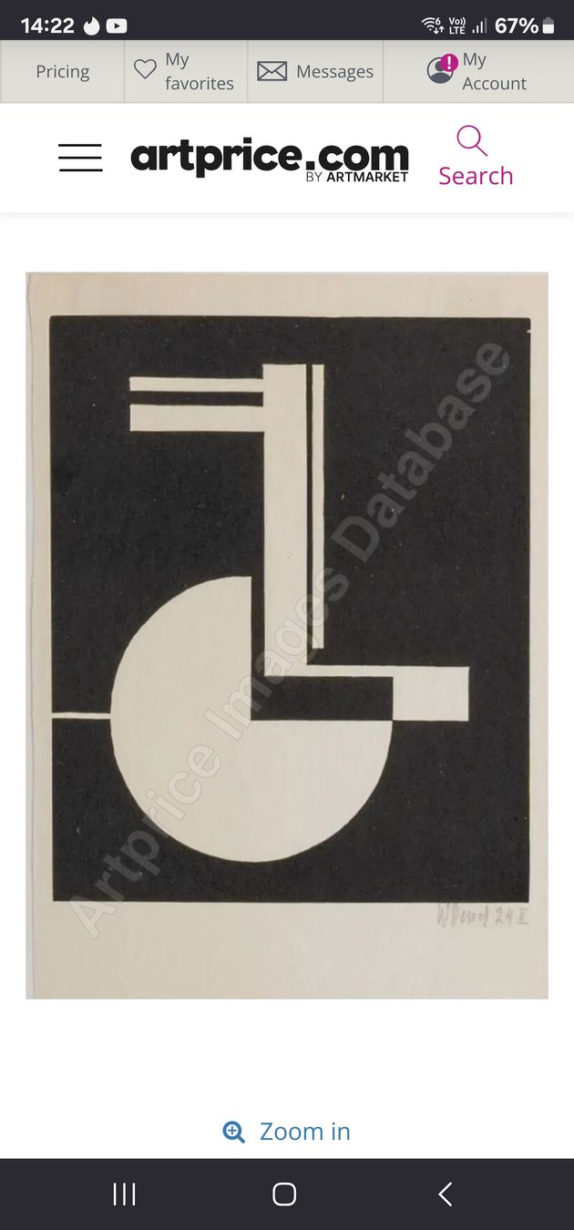 Grafica & Litografie: Walter Dexel(1890-1973) 1924 handsig. 22.5x18cm – Usato da Emmenbrücke venduto da Kunstankaufverkauf 5
