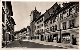 Rheinfelden. Marktgasse mit Rathaus