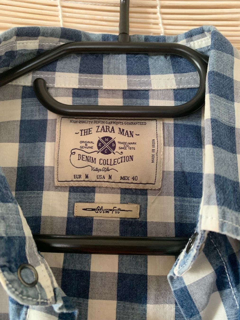 Zara Camicie: Chemise bleu à carreau homme – Nuovo (secondo la descrizione) da Montreux venduto da iza_peche8 3