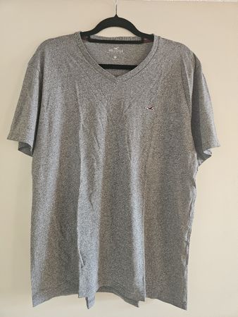 T-shirt Hollister gris chiné