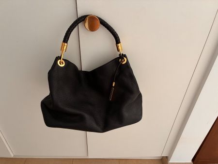 Sac à main Michael Kors noir en cuir état d'occasion