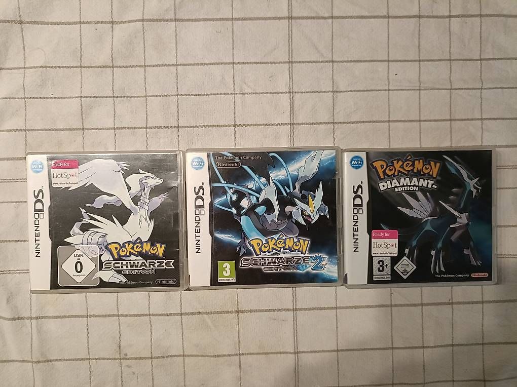 Pokémon Spiele: Pokemon Schwarze, Schwarze 2 und Diamant Edition – Gebraucht aus Walperswil von Paki00