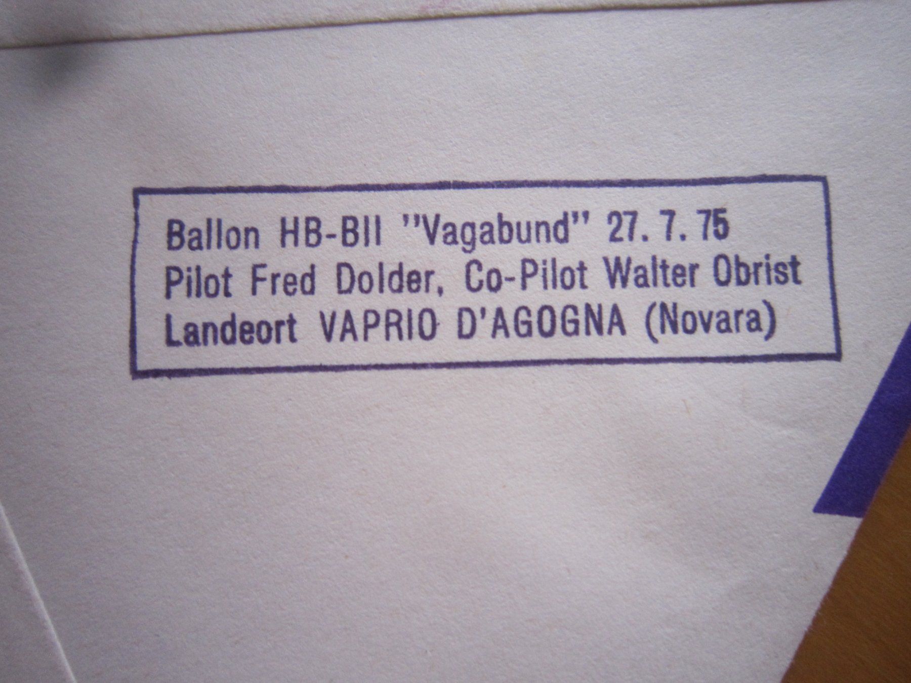 Tutti i francobolli: Ballonposto 1975 Stempel Brissago – Usato da Giubiasco venduto da sal_9j6w 5