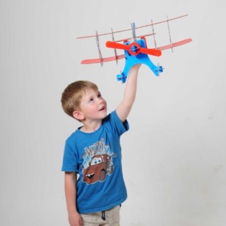 Giocattoli: Flugzeug Spielzeug Bausatz Karton Flieger – Nuovo e nell'imballaggio originale da Aarau venduto da Ahoffa 1