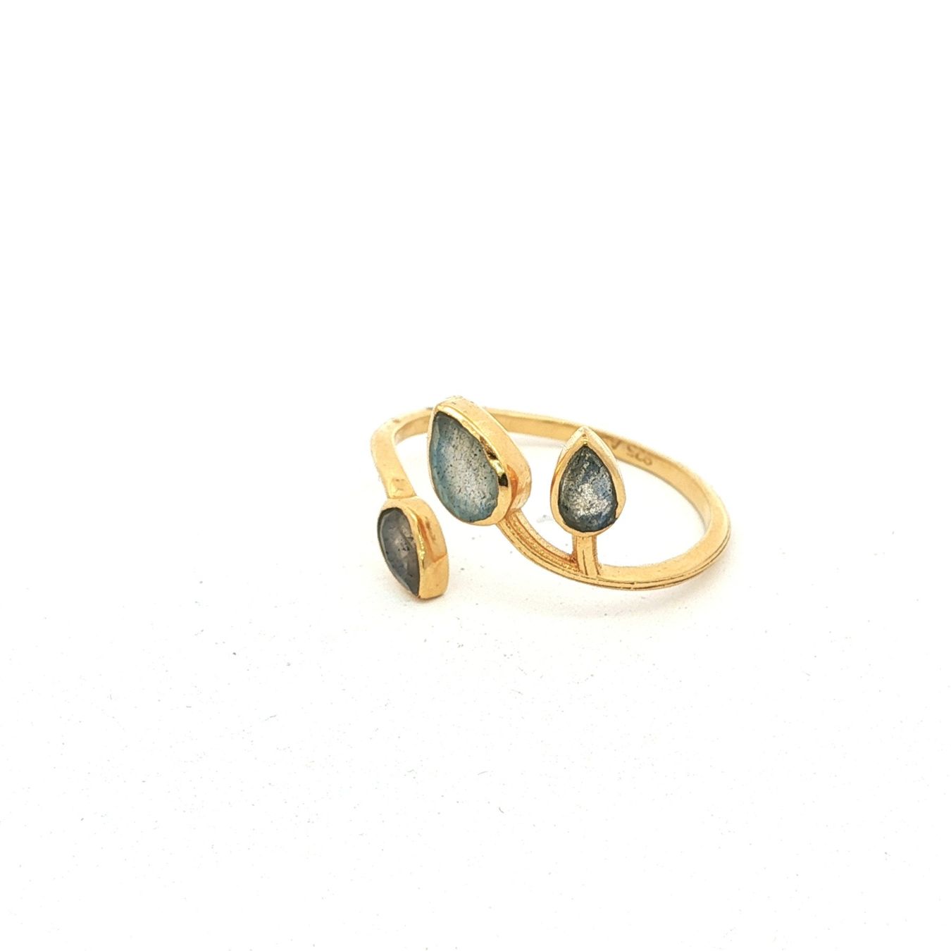 Olga Ribler Anelli: Unikate Silber Ring 925 mit Labradorit Grösse 55 – Nuovo (secondo la descrizione) da Luzern venduto da Schmuckoutlet 7