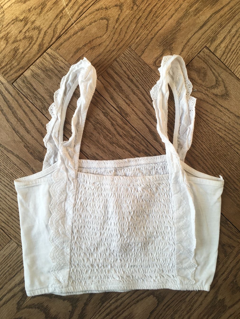 Tally Weijl Top: Crop top blanc Tally Weijl taille M – Usato da Sion venduto da edelweissse 1