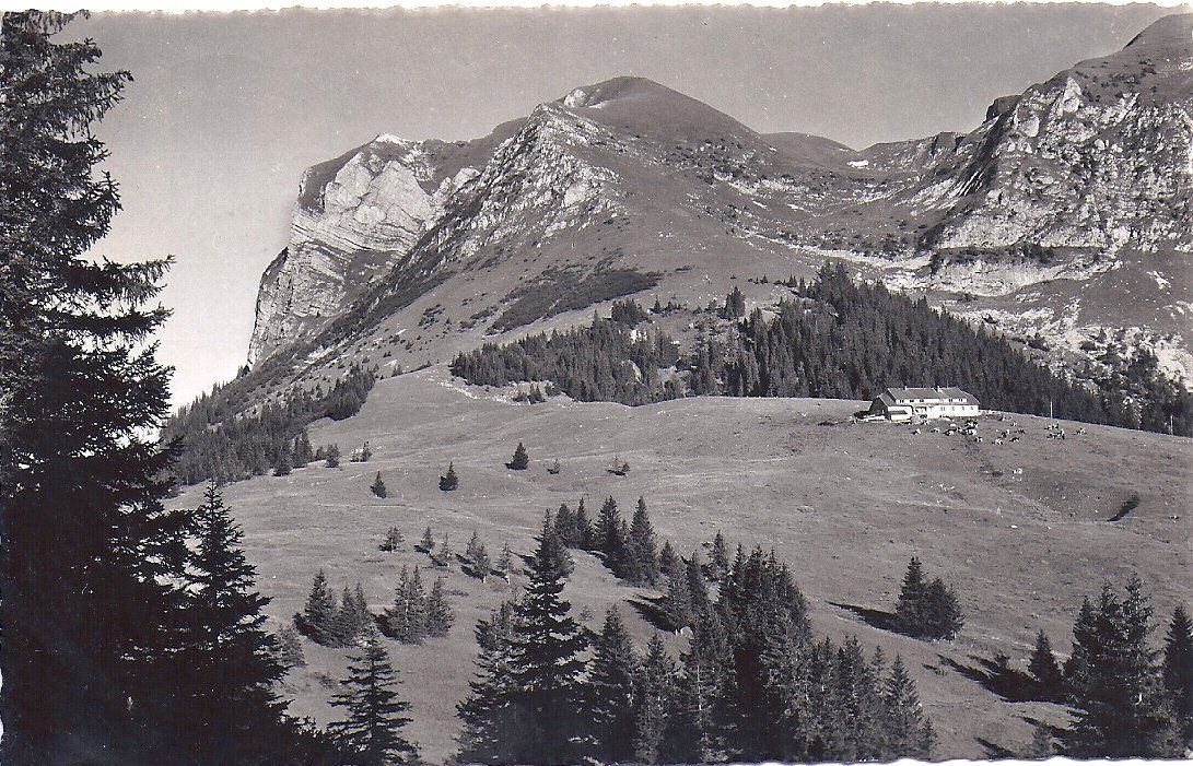 Cartoline postali: CHALET DU GROS PLANE, et le Moléson – Usato da Les Verrières venduto da Scampi0
