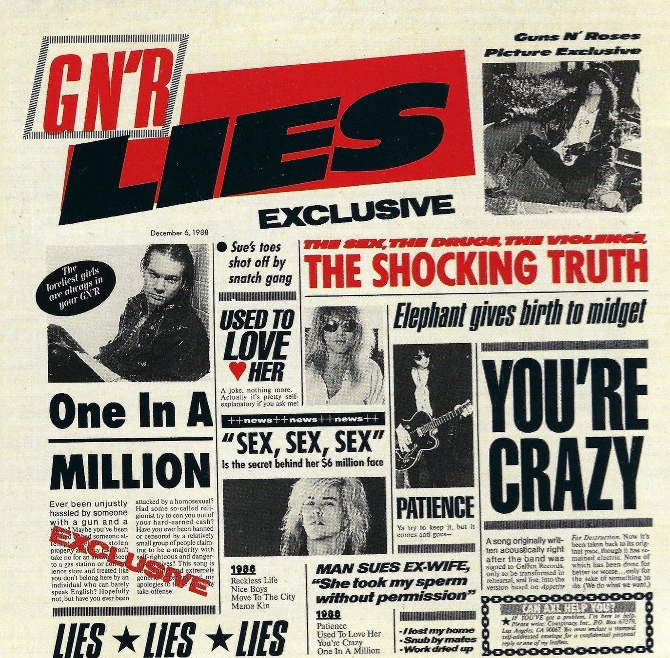 CDs: CD: GUNS 'N ROSES - Lies – Gebraucht aus Rotkreuz von groeli69