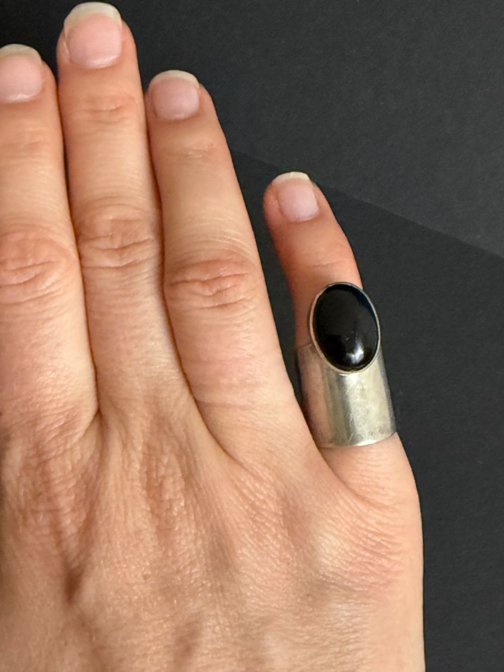 Anelli: Spezieller Silber Ring mit Onyx 800 – Usato da Spiegel b. Bern venduto da Rogger72 3