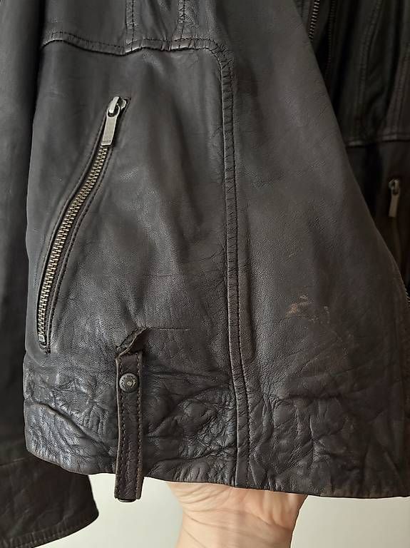 Mexx Jacken: Leather Jacket Mexx - Lederjacke in Dunkelbraun – Gebraucht aus Zürich von Nast_a 4