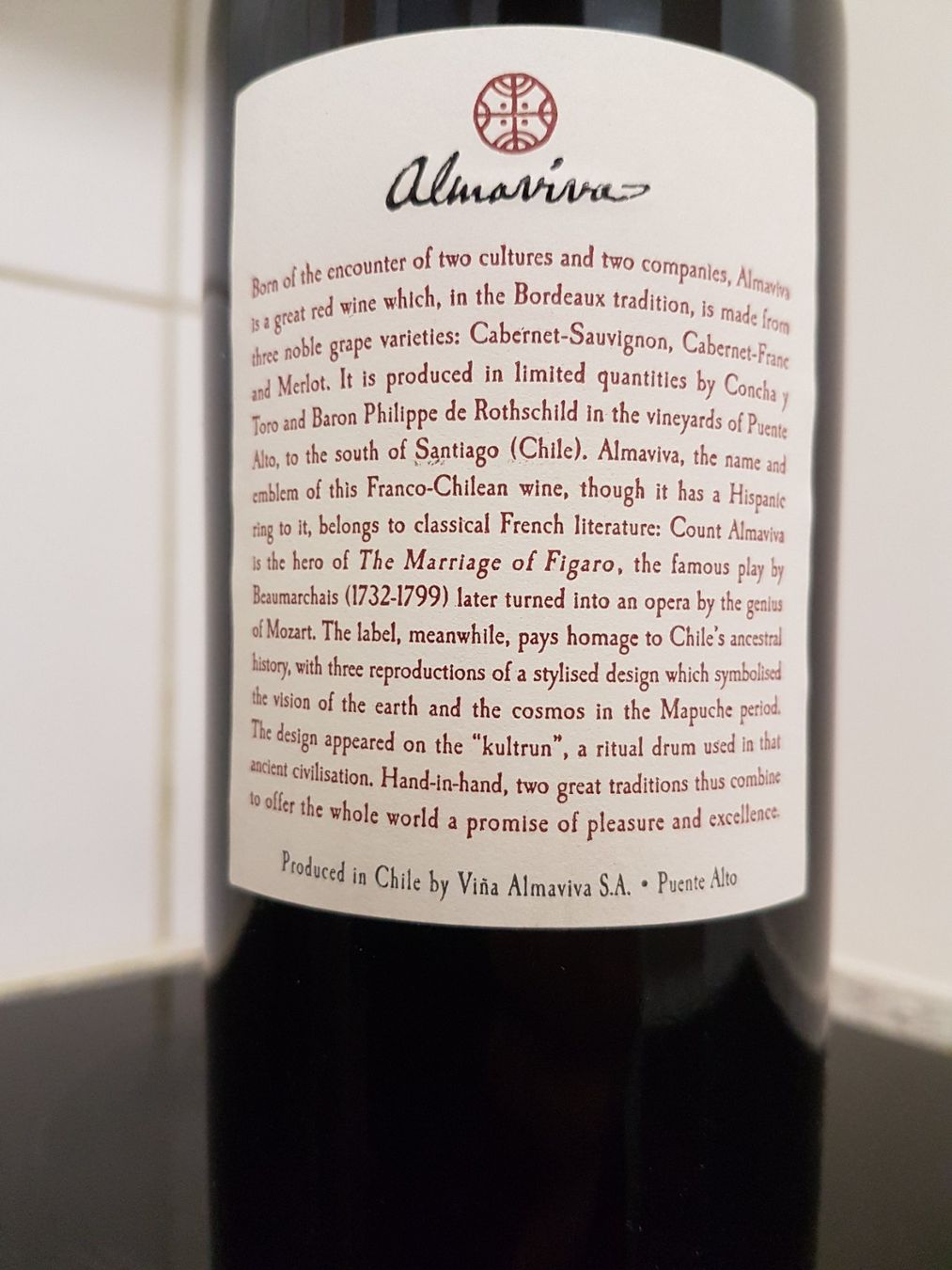 Vino: Almaviva 1998    75 cl. – Nuovo (secondo la descrizione) da Grenchen venduto da poggione 5