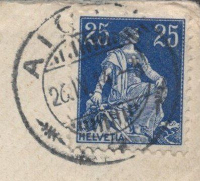 Tutti i francobolli: AIGLE,  26.IV.14  nach GOSLAR  /  Harz – Usato da Aarau venduto da kufi44 1