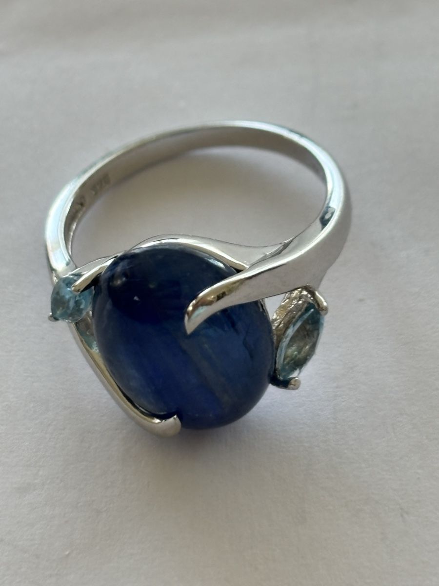 Ringe: Ring Silber 925 mit blauem Stein – Gebraucht aus Langnau am Albis von flusspflege 6
