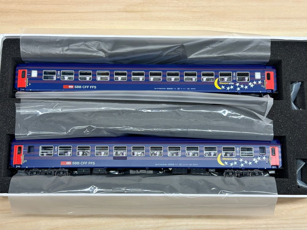 LS-Models 93551AC voie H0 2 pièces. Coffret de voitures de la SNCB / NMBS, époque V